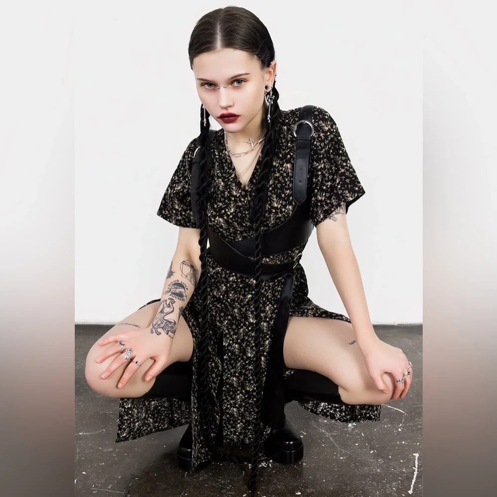 Disturbia Gardenia Print Button Down Midaxi Dress US 6 / UK 10 - Picture 10 of 10